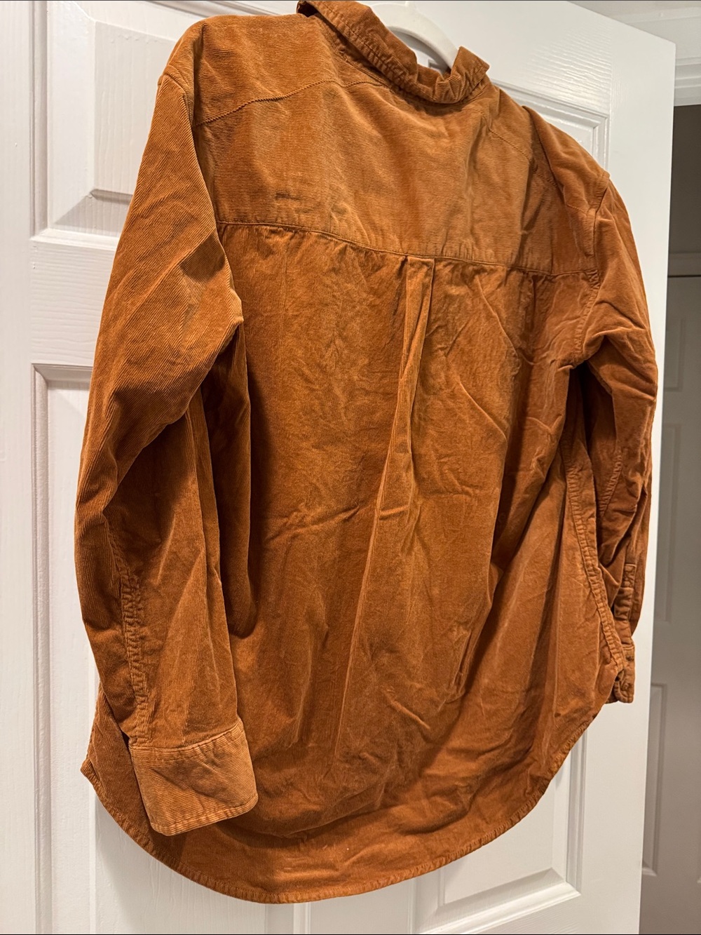 Orvis Corduroy Button-Up Popover Shirt in Brown Size L Worn Once - Picture 7 of 7